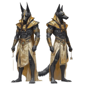 Angry Egyptian Deities Vinyl Car Decal Sticker – Waterproof & UV-Resistant 8"