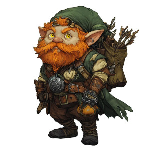 Pathfinder Forest Gnome Vinyl Car Decal Sticker – Waterproof & UV-Resistant 8"