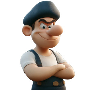 Popeye By Pixar Vinyl Car Decal Sticker – Waterproof & UV-Resistant 8"