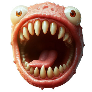 Cartoon Monster Mouth V2 Vinyl Car Decal Sticker – Waterproof & UV-Resistant 8" Cartoon Monster Mouth V2 Vinyl Car Decal Sticker – Waterproof & UV-Resistant 8"