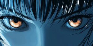 Glowing Anime Eyes Vinyl Car Decal Sticker – Waterproof & UV-Resistant 8"