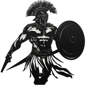 Spartan Warrior V5 Vinyl Car Decal Sticker – Waterproof & UV-Resistant 8" Spartan Warrior V5 Vinyl Car Decal Sticker – Waterproof & UV-Resistant 8"