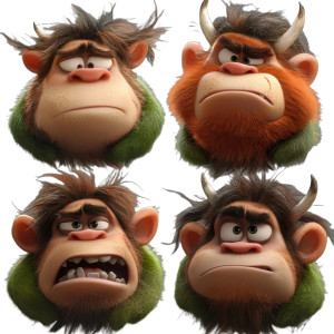 Gruffly Moods Vinyl Car Decal Sticker – Waterproof & UV-Resistant 8"
