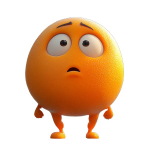 Anxious Orange Character Vinyl Car Decal Sticker – Waterproof & UV-Resistant 8" Anxious Orange Character Vinyl Car Decal Sticker – Waterproof & UV-Resistant 8"