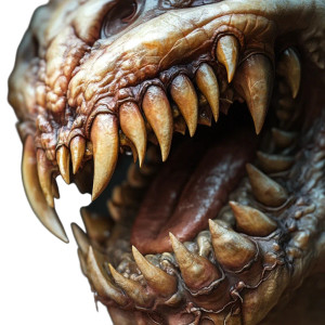 Gum Mouth Creature Vinyl Car Decal Sticker – Waterproof & UV-Resistant 8"