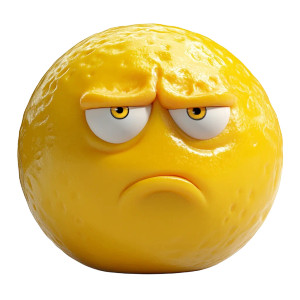 Yellow Emoji Vinyl Car Decal Sticker – Waterproof & UV-Resistant 8"