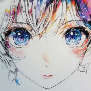 Anime Eyes V5 Vinyl Car Decal Sticker – Waterproof & UV-Resistant 8"