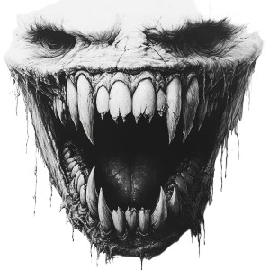 Monstrous Mouth Vinyl Car Decal Sticker – Waterproof & UV-Resistant 8" Monstrous Mouth Vinyl Car Decal Sticker – Waterproof & UV-Resistant 8"