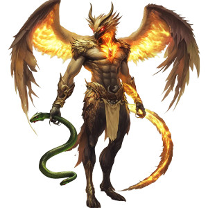Golden Winged Mythical Creature Vinyl Car Decal Sticker – Waterproof & UV-Resistant 8"