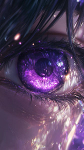 Magical Iris Close-Up Vinyl Car Decal Sticker – Waterproof & UV-Resistant 8"