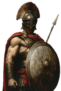 Ares Spartan God Vinyl Car Decal Sticker – Waterproof & UV-Resistant 8"