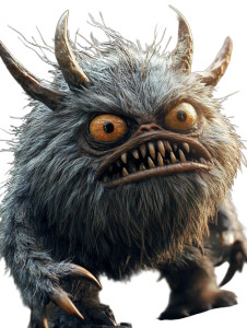 Critters Monsters Vinyl Car Decal Sticker – Waterproof & UV-Resistant 8"