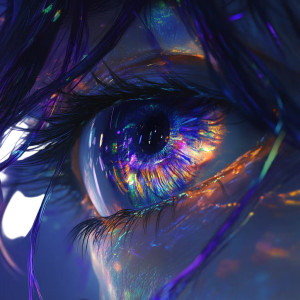 Mystical Anime Eye Vinyl Car Decal Sticker – Waterproof & UV-Resistant 8"