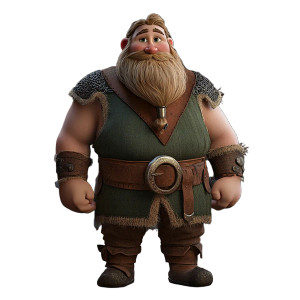 Medieval Viking Man Vinyl Car Decal Sticker – Waterproof & UV-Resistant 8"