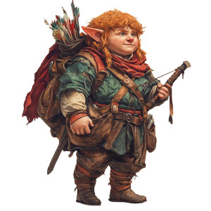 Generic Halfling D&D Vinyl Car Decal Sticker – Waterproof & UV-Resistant 8"