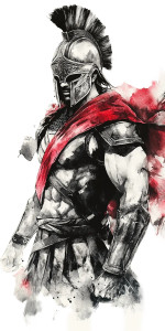 Spartan Warrior Painting V3 Vinyl Car Decal Sticker – Waterproof & UV-Resistant 8" Spartan Warrior Painting V3 Vinyl Car Decal Sticker – Waterproof & UV-Resistant 8"