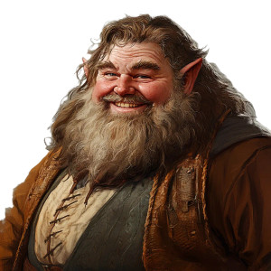 Triumphant Hobbit Portrait Vinyl Car Decal Sticker – Waterproof & UV-Resistant 8"