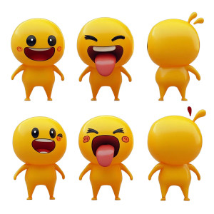 Funny Yellow Stickman Vinyl Car Decal Sticker – Waterproof & UV-Resistant 8"