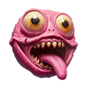 Pink Monster Heads Vinyl Car Decal Sticker – Waterproof & UV-Resistant 8"