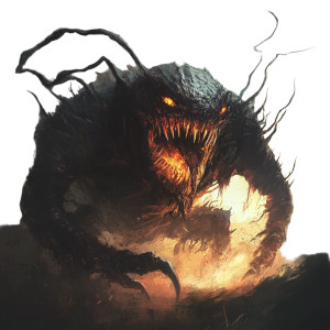 Scary Dnd Monster Vinyl Car Decal Sticker – Waterproof & UV-Resistant 8"