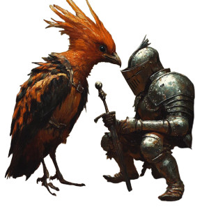 Giant Hoopoe Vs Knight Vinyl Car Decal Sticker – Waterproof & UV-Resistant 8" Giant Hoopoe Vs Knight Vinyl Car Decal Sticker – Waterproof & UV-Resistant 8"