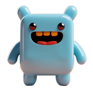 Boxed Character Vinyl Car Decal Sticker – Waterproof & UV-Resistant 8"