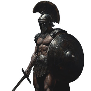 Heroic Spartan Warrior V2 Vinyl Car Decal Sticker – Waterproof & UV-Resistant 8"