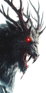 Wendigo Hybrid Vinyl Car Decal Sticker – Waterproof & UV-Resistant 8"