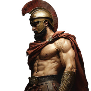 Greek Warrior Vinyl Car Decal Sticker – Waterproof & UV-Resistant 8" Greek Warrior Vinyl Car Decal Sticker – Waterproof & UV-Resistant 8"