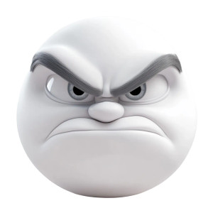 Grumpy Cartoon Face Vinyl Car Decal Sticker – Waterproof & UV-Resistant 8" Grumpy Cartoon Face Vinyl Car Decal Sticker – Waterproof & UV-Resistant 8"