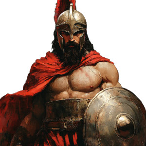 Heroic Greek God Vinyl Car Decal Sticker – Waterproof & UV-Resistant 8"