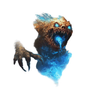 Blue Symiboite Monster Vinyl Car Decal Sticker – Waterproof & UV-Resistant 8"