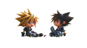 Chibi Duo Play Vinyl Car Decal Sticker – Waterproof & UV-Resistant 8"