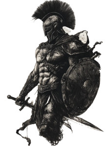 Dark Spartan Tattoo Vinyl Car Decal Sticker – Waterproof & UV-Resistant 8" Dark Spartan Tattoo Vinyl Car Decal Sticker – Waterproof & UV-Resistant 8"