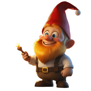 Corporate Gnome Presenter Vinyl Car Decal Sticker – Waterproof & UV-Resistant 8"