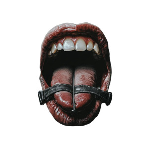 Tongue In Straightjacket Vinyl Car Decal Sticker – Waterproof & UV-Resistant 8"