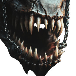 Sharp Fanged Chains Vinyl Car Decal Sticker – Waterproof & UV-Resistant 8" Sharp Fanged Chains Vinyl Car Decal Sticker – Waterproof & UV-Resistant 8"