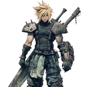 Final Fantasy Cloud V5 Vinyl Car Decal Sticker – Waterproof & UV-Resistant 8" Final Fantasy Cloud V5 Vinyl Car Decal Sticker – Waterproof & UV-Resistant 8"