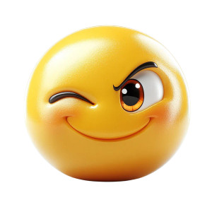 Relaxed Yellow Emoji Vinyl Car Decal Sticker – Waterproof & UV-Resistant 8"