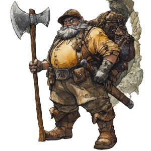 Gray Haired Explorer Vinyl Car Decal Sticker – Waterproof & UV-Resistant 8"