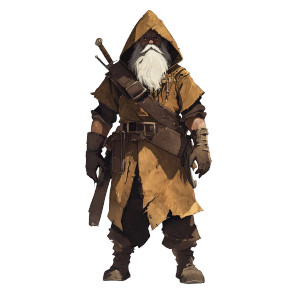 Gnome Crewman Portrait Vinyl Car Decal Sticker – Waterproof & UV-Resistant 8"