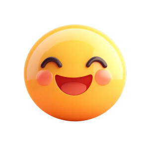 Happy Face Logo Vinyl Car Decal Sticker – Waterproof & UV-Resistant 8"