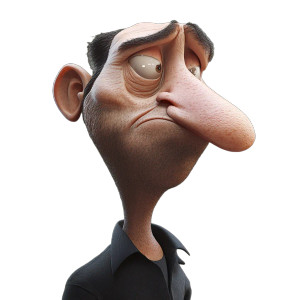 Chin-Like Character Vinyl Car Decal Sticker – Waterproof & UV-Resistant 8"