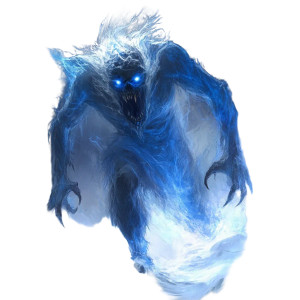 Spectral Blue Creature Vinyl Car Decal Sticker – Waterproof & UV-Resistant 8"