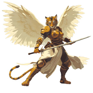 Valkyrie Tigress Warrior Vinyl Car Decal Sticker – Waterproof & UV-Resistant 8"