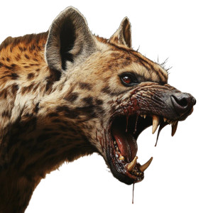 Demonic Hyena V2 Vinyl Car Decal Sticker – Waterproof & UV-Resistant 8"