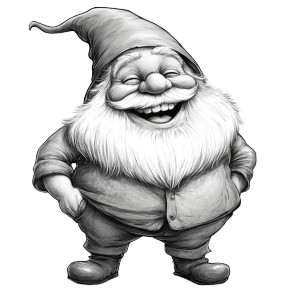 Happy Gnome Vinyl Car Decal Sticker – Waterproof & UV-Resistant 8" Happy Gnome Vinyl Car Decal Sticker – Waterproof & UV-Resistant 8"