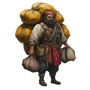 Fantasy Merchant Vinyl Car Decal Sticker – Waterproof & UV-Resistant 8"