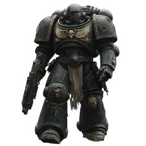 Grimdark Spacemarine Vinyl Car Decal Sticker – Waterproof & UV-Resistant 8"