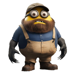 Vampire Minion Vinyl Car Decal Sticker – Waterproof & UV-Resistant 8"